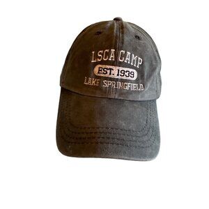 LSCA Camp Lake Springfield Hat EST. 1939 Adjustable Strap Gray by Dimco Apparel